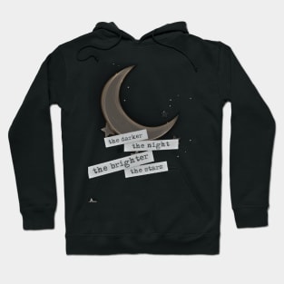 Aesthetic, love, quote, soft aesthetic, moon, vintage, retro, cottagecore, cute, gift, gift ideas, romantic, stars Hoodie